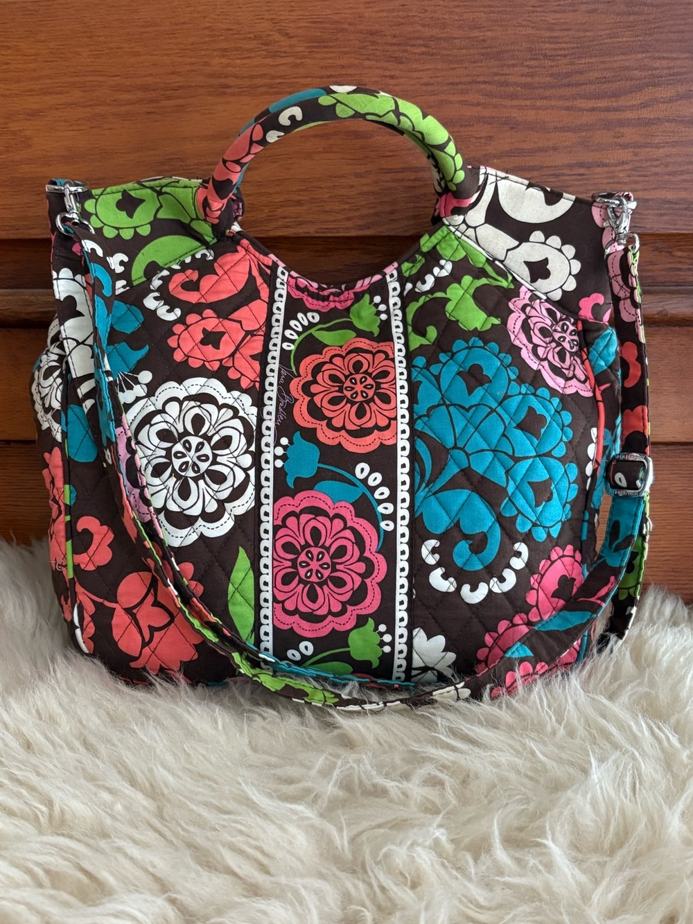 Vera Bradley ‘Lola Two Way’ Quilted Floral Tote